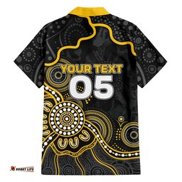 Custom Richmond Football Hawaiian Shirt Aboriginal Dot Art Pattern DT05