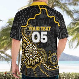 Custom Richmond Football Hawaiian Shirt Aboriginal Dot Art Pattern DT05