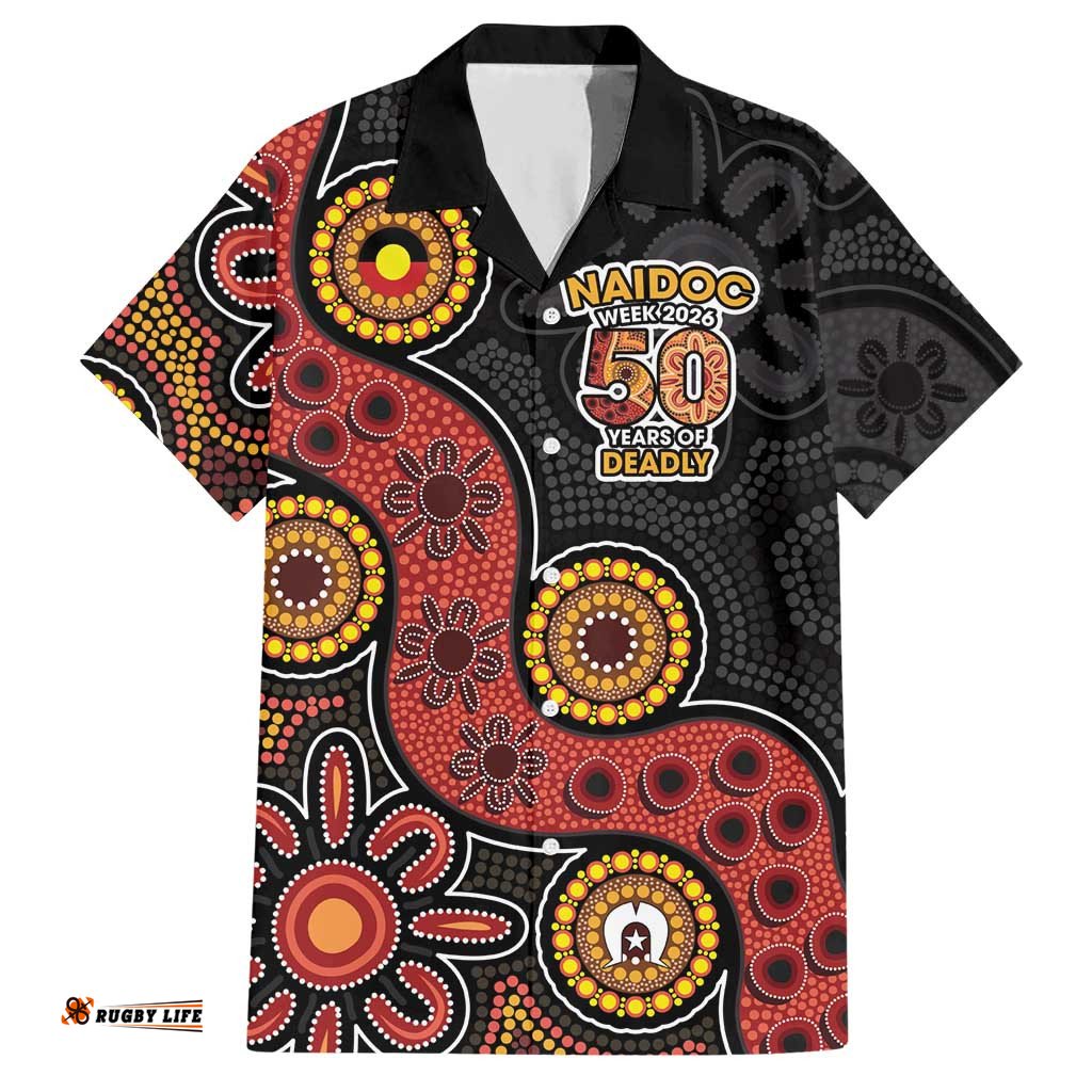 NAIDOC Week 2026 Hawaiian Shirt 50 Years of Deadly Indigenous Pride LT18