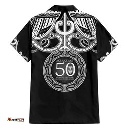 Kia Kaha Te Reo Maori New Zealand Hawaiian Shirt 50th Anniversary Ake Ake Ake LT14