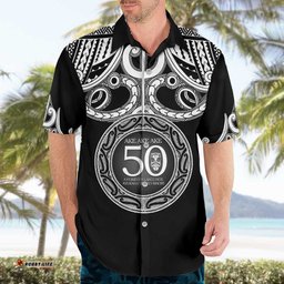 Kia Kaha Te Reo Maori New Zealand Hawaiian Shirt 50th Anniversary Ake Ake Ake LT14