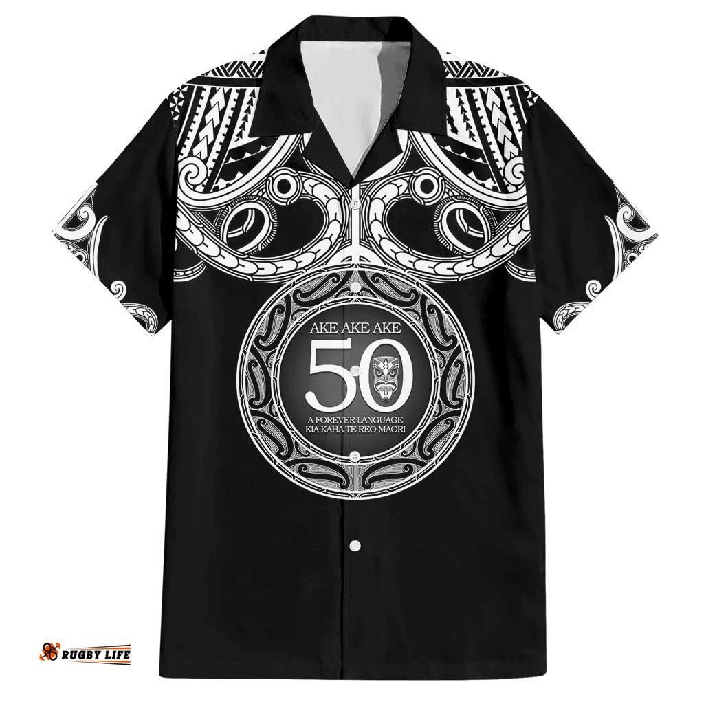Kia Kaha Te Reo Maori New Zealand Hawaiian Shirt 50th Anniversary Ake Ake Ake LT14