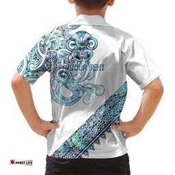 Kahui Whetu Paua shell Kowhaiwhai Taniko Personalised Hawaiian Shirt Taniwha Maori Tribal Style LT9