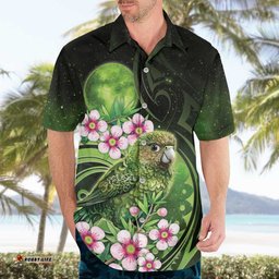 New Zealand Aotearoa Kakapo Hawaiian Shirt Maori Pattern With Manuka Galaxy Style LT05