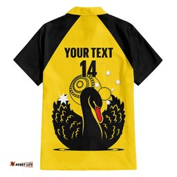 Custom Western Australia Bowls Hawaiian Shirt Go Champions WA Black Swan LT14