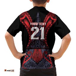 Custom New Zealand Hawaiian Shirt Maori Kiwiana Pattern Tukutuku Motif LT9