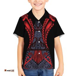 Custom New Zealand Hawaiian Shirt Maori Kiwiana Pattern Tukutuku Motif LT9