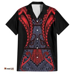 Custom New Zealand Hawaiian Shirt Maori Kiwiana Pattern Tukutuku Motif LT9
