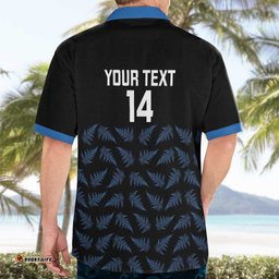 New Zealand Silver Fern Cricket Custom Hawaiian Shirt Black Cap T20 Version LT14