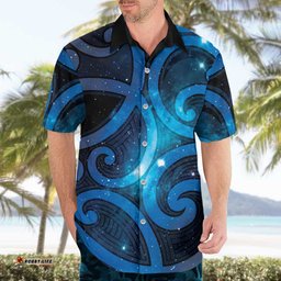 New Zealand Maori Matariki Hawaiian Shirt Galaxy Kowhaiwhai LT7