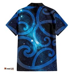 New Zealand Maori Matariki Hawaiian Shirt Galaxy Kowhaiwhai LT7