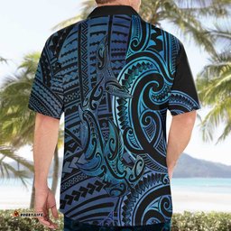 New Zealand Hammerhead Shark Hawaiian Shirt Maori Haehae Mangopare Galaxy LT14