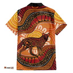 Indigenous Dingo Australia Hawaiian Shirt Australian Aboriginal Art Proud LT14