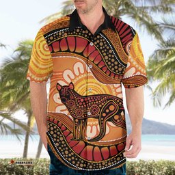 Indigenous Dingo Australia Hawaiian Shirt Australian Aboriginal Art Proud LT14