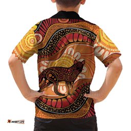 Indigenous Dingo Australia Hawaiian Shirt Australian Aboriginal Art Proud LT14