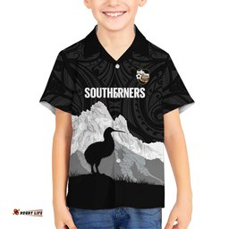 New Zealand South Island Football Custom Hawaiian Shirt Aoraki Mount Cook With Kiwi Maori Pattern LT14
