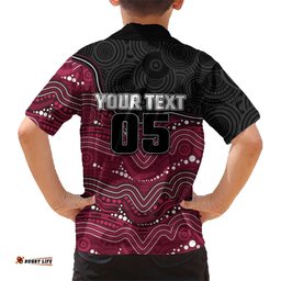 Custom Sea Eagles Hawaiian Shirt Bird Mascot With Aboriginal Indigenous DT05