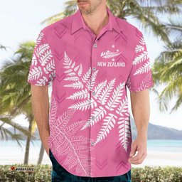 New Zealand Lawn Bowls Breast Cancer Personalized Hawaiian Shirt Wrap-Around Silver Fern LT7