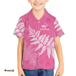 New Zealand Lawn Bowls Breast Cancer Personalized Hawaiian Shirt Wrap-Around Silver Fern LT7