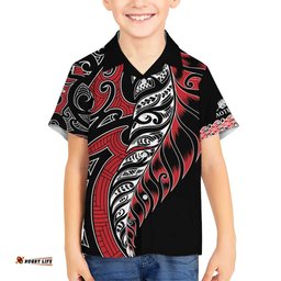 Koru Fern New Zealand Hawaiian Shirt Maori Tribal Pattern LT9