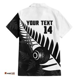 New Zealand Lawn Bowls Custom Hawaiian Shirt Aotearoa Silver Fern LT14