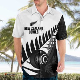 New Zealand Lawn Bowls Custom Hawaiian Shirt Aotearoa Silver Fern LT14
