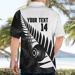 New Zealand Lawn Bowls Custom Hawaiian Shirt Aotearoa Silver Fern LT14