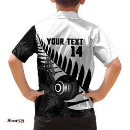 New Zealand Lawn Bowls Custom Hawaiian Shirt Aotearoa Silver Fern LT14
