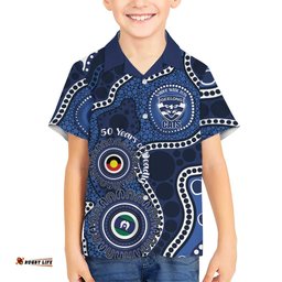 Geelong Cats NAIDOC Week 2026 Personalised Hawaiian Shirt 50 Years of Deadly Aboriginal Art LT14