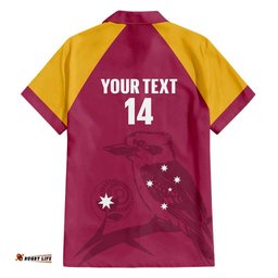 Custom Queensland Bowls Australia Hawaiian Shirt Go Champions QLD Kookaburra LT14