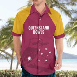 Custom Queensland Bowls Australia Hawaiian Shirt Go Champions QLD Kookaburra LT14