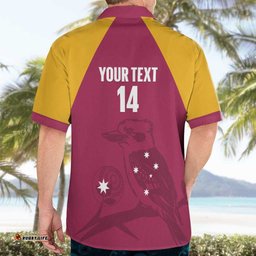 Custom Queensland Bowls Australia Hawaiian Shirt Go Champions QLD Kookaburra LT14