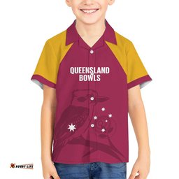 Custom Queensland Bowls Australia Hawaiian Shirt Go Champions QLD Kookaburra LT14