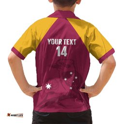 Custom Queensland Bowls Australia Hawaiian Shirt Go Champions QLD Kookaburra LT14