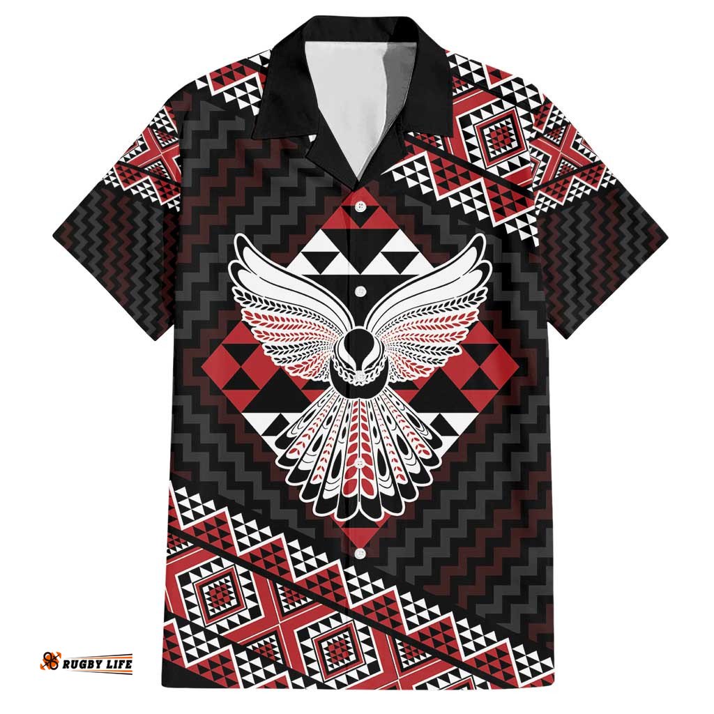 Taniko Aotearoa Hawaiian Shirt Poutama Mix Piwakawaka - Ver02 LT7
