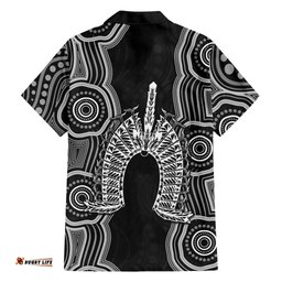 Torres Strait Islander Hawaiian Shirt Flag Feather Headdress Indigenous Dotwork Tribal Art TS04