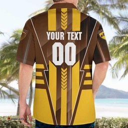 Personalized Hawthorn Hawks Hawaiian Shirt Modern Geometric Sports Graphic Style TS04