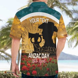 Personalised Wallabies ANZAC Day Hawaiian Shirt Last Post Poppy Lest We Forget LT14