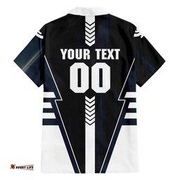 Personalized Carlton Blues Hawaiian Shirt Modern Geometric Sports Graphic Style TS04