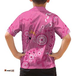 Pink Ribbon Australia Hawaiian Shirt Breast Cancer Awareness Aboriginal Cacatua leadbeateri LT14