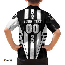 Personalized Collingwood Magpies Hawaiian Shirt Modern Geometric Sports Graphic Style TS04