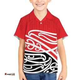 All Red New Zealand Kowhai Ngutukak Hawaiian Shirt LT9