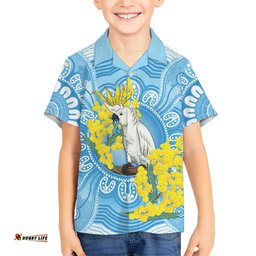 World Diabetes Day Australia Hawaiian Shirt Yellow-crested Cockatoo Golden Wattle Aboriginal LT14