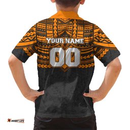 Personalized GWS Giants Hawaiian Shirt Polynesian Tribal Pattern Heritage Football TS04