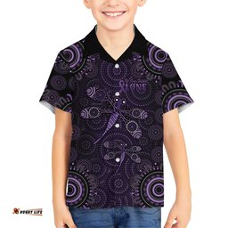 Purple Dragonfly Aboriginal of Hope Hawaiian Shirt Australian Epilepsy Awareness LT9