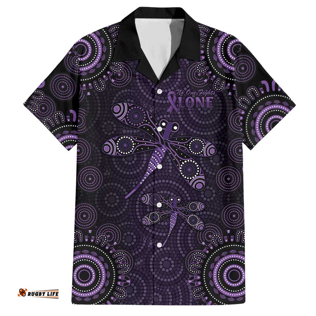 Purple Dragonfly Aboriginal of Hope Hawaiian Shirt Australian Epilepsy Awareness LT9