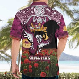 Personalised Sea Eagles Rugby ANZAC Day Hawaiian Shirt Last Post Poppy We Will Remember Them LT14