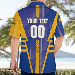 Personalized West Coast Eagles Hawaiian Shirt Modern Geometric Sports Graphic Style TS04
