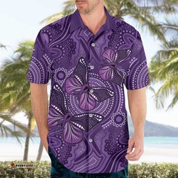 Purple Butterfly Spirit Hawaiian Shirt Australian Epilepsy Awareness LT9