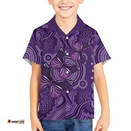 Purple Butterfly Spirit Hawaiian Shirt Australian Epilepsy Awareness LT9